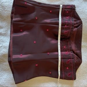 Ann Taylor Maroon Strapless Top